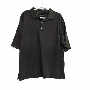Austin Golf Tour Collection Mens Gray Polo Shirt Collared Solid Short Sleeve XXL
